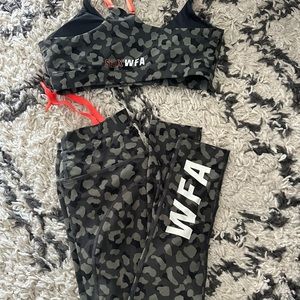 Sarah’s day + white fox boutique Camo matching workout set
